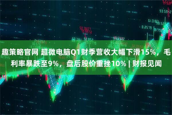 趣策略官网 超微电脑Q1财季营收大幅下滑15%，毛利率暴跌至9%，盘后股价重挫10% | 财报见闻
