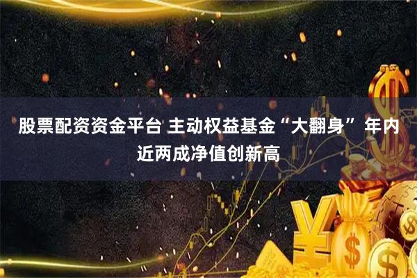 股票配资资金平台 主动权益基金“大翻身” 年内近两成净值创新高