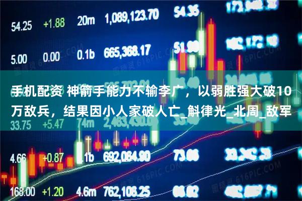 手机配资 神箭手能力不输李广，以弱胜强大破10万敌兵，结果因小人家破人亡_斛律光_北周_敌军